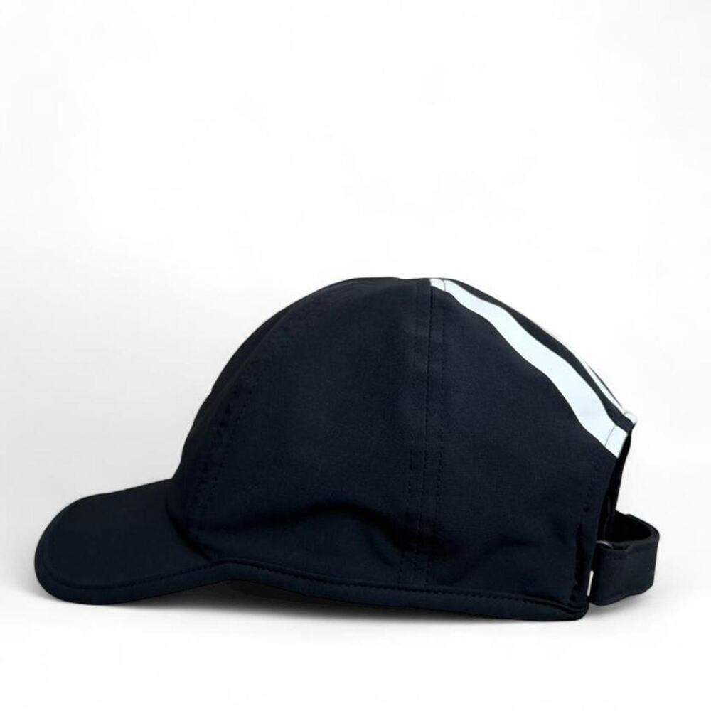 Adidas Originals Black Trefoil Hat Adjustable Strapback 3 Stripe Back Athletic - Picture 4 of 6